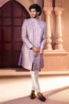 Buy Arihant Rai Sinha Pink Silk, Dupion Embroidery, Metallic Thread Paisley Pattern Sherwani Set Online Buy_Arihant Rai Sinha_Pink Silk, Dupion Embroidery, Metallic Thread Paisley Pattern Sherwani Set _Online
