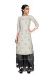 Buy_Soup By Sougat Paul_Black Off-white Kurta And Skirt _at_Aza_Fashions