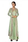 Buy Neha Khullar Green Pastel Anarkali And Jacket at Aza Fashions Buy_Neha Khullar_Green Pastel Anarkali And Jacket _at_Aza_Fashions