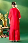 Shop Samyukta Singhania Red , , Shantoon, Embroidery, Zari, Kurta Sharara Set at Aza Fashions Shop_Samyukta Singhania_Red , , Shantoon, Embroidery, Zari, Kurta Sharara Set _at_Aza_Fashions