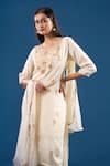Buy Samyukta Singhania Off White Silk, Shantoon, Chiffon Embroidery, Beads, Lace Thread Kurta Set Online at Aza Fashions Buy_Samyukta Singhania_Off White Silk, Shantoon, Chiffon Embroidery, Beads, Lace Thread Kurta Set _Online_at_Aza_Fashions