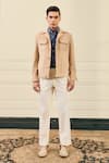 Buy Gargee Designers Beige Corduroy, Cotton Utility Jacket Online at Aza Fashions Buy_Gargee Designers_Beige Corduroy, Cotton Utility Jacket _Online_at_Aza_Fashions