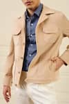 Shop Gargee Designers Beige Corduroy, Cotton Utility Jacket Shop_Gargee Designers_Beige Corduroy, Cotton Utility Jacket
