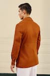 Buy_Gargee Designers_Orange Suiting, Cotton Flap Pocket Detail Shacket  _Online_at_Aza_Fashions