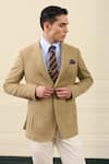 Buy Gargee Designers Beige Wool Single Breasted Blazer at Aza Fashions Buy_Gargee Designers_Beige Wool Single Breasted Blazer _at_Aza_Fashions