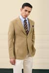 Buy Gargee Designers Beige Wool Single Breasted Blazer Buy_Gargee Designers_Beige Wool Single Breasted Blazer