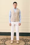 Buy Gargee Designers Beige Cotton, Suiting Flap Pocket Detail Vest Jacket Online at Aza Fashions Buy_Gargee Designers_Beige Cotton, Suiting Flap Pocket Detail Vest Jacket _Online_at_Aza_Fashions
