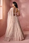 Nitika Gujral Blush Net, Satin Sequins, Beads, Crystals, Toal Floral Pattern Lehenga Set Online at Aza Fashions Nitika Gujral_Blush Net, Satin Sequins, Beads, Crystals, Toal Floral Pattern Lehenga Set _Online_at_Aza_Fashions