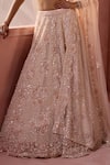Nitika Gujral Blush Net, Satin Sequins, Beads, Crystals, Toal Floral Pattern Lehenga Set at Aza Fashions Nitika Gujral_Blush Net, Satin Sequins, Beads, Crystals, Toal Floral Pattern Lehenga Set _at_Aza_Fashions