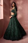 Buy Nitika Gujral Green Net, Satin Sequins, Beads, Crystals, Metallic Embellished Lehenga Set Online at Aza Fashions Buy_Nitika Gujral_Green Net, Satin Sequins, Beads, Crystals, Metallic Embellished Lehenga Set _Online_at_Aza_Fashions