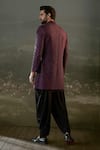 Shop Nitika Gujral Purple Silk, Modal, Satin Embroidery, Beads Sherwani With Kurta And Salwar at Aza Fashions Shop_Nitika Gujral_Purple Silk, Modal, Satin Embroidery, Beads Sherwani With Kurta And Salwar _at_Aza_Fashions