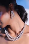 Shop Zaza By Somya White Stones, Beads Aurora Bits Embellished Necklace Set Online at Aza Fashions Shop_Zaza By Somya_White Stones, Beads Aurora Bits Embellished Necklace Set _Online_at_Aza_Fashions
