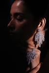 Shop Zaza By Somya Silver Plated Stones, Beads Starlit Embellished Dangler Earrings Online at Aza Fashions Shop_Zaza By Somya_Silver Plated Stones, Beads Starlit Embellished Dangler Earrings _Online_at_Aza_Fashions