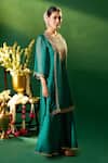Shop Samyukta Singhania Green , , Shantoon, Embroidery, Kurta Sharara Set Online at Aza Fashions Shop_Samyukta Singhania_Green , , Shantoon, Embroidery, Kurta Sharara Set _Online_at_Aza_Fashions