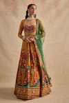 Buy Kalista Mustard Viscose, Silk, Tulle Foil Sandhya Printed Anarkali And Dupatta Set at Aza Fashions Buy_Kalista_Mustard Viscose, Silk, Tulle Foil Sandhya Printed Anarkali And Dupatta Set _at_Aza_Fashions