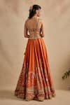 Buy Kalista Orange Silk, Viscose Georgette Embroidery, Sequins, Zari, Yamika Lehenga Set Online at Aza Fashions Buy_Kalista_Orange Silk, Viscose Georgette Embroidery, Sequins, Zari, Yamika Lehenga Set _Online_at_Aza_Fashions