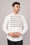 Buy Abraham And Thakore Ivory Poplin Stripe Yoke Shirt at Aza Fashions Buy_Abraham And Thakore_Ivory Poplin Stripe Yoke Shirt _at_Aza_Fashions