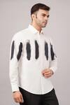 Buy Abraham And Thakore Ivory Poplin Brushstroke Pattern Shirt Online at Aza Fashions Buy_Abraham And Thakore_Ivory Poplin Brushstroke Pattern Shirt _Online_at_Aza_Fashions