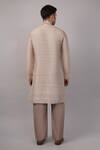 Shop Abraham And Thakore Beige Dupion Sequins Dash Pattern Kurta at Aza Fashions Shop_Abraham And Thakore_Beige Dupion Sequins Dash Pattern Kurta _at_Aza_Fashions