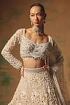 Buy Basanti - Kapde Aur Koffee Ivory Net Sequins, Stones, Beads, Pearls, The Song Of Sienna Lehenga Set Online at Aza Fashions Buy_Basanti - Kapde Aur Koffee_Ivory Net Sequins, Stones, Beads, Pearls, The Song Of Sienna Lehenga Set _Online_at_Aza_Fashions