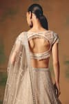 Shop Basanti - Kapde Aur Koffee Ivory Net Sequins, Beads, Embroidery, Metallic The Echo Of Beige Lehenga Set Online at Aza Fashions Shop_Basanti - Kapde Aur Koffee_Ivory Net Sequins, Beads, Embroidery, Metallic The Echo Of Beige Lehenga Set _Online_at_Aza_Fashions