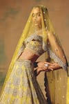 Buy Basanti - Kapde Aur Koffee Yellow Net Sequins, Stones, Pearls, Embroidery The Solstice Fern Lehenga Set Online at Aza Fashions Buy_Basanti - Kapde Aur Koffee_Yellow Net Sequins, Stones, Pearls, Embroidery The Solstice Fern Lehenga Set _Online_at_Aza_Fashions