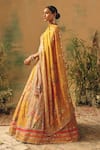 Shop Basanti - Kapde Aur Koffee Multi Color Tissue Sequins, Mirrors, Embroidery The Ochre Reverie Lehenga Set Online at Aza Fashions Shop_Basanti - Kapde Aur Koffee_Multi Color Tissue Sequins, Mirrors, Embroidery The Ochre Reverie Lehenga Set _Online_at_Aza_Fashions