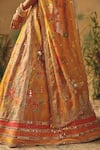 Buy Basanti - Kapde Aur Koffee Multi Color Tissue Sequins, Mirrors, Embroidery The Ochre Reverie Lehenga Set Buy_Basanti - Kapde Aur Koffee_Multi Color Tissue Sequins, Mirrors, Embroidery The Ochre Reverie Lehenga Set