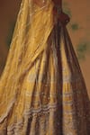 Basanti - Kapde Aur Koffee Yellow Viscose, Organza Sequins, Crystals, The Glint Of Sunshine Lehenga Set at Aza Fashions Basanti - Kapde Aur Koffee_Yellow Viscose, Organza Sequins, Crystals, The Glint Of Sunshine Lehenga Set _at_Aza_Fashions