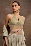 Buy Tarun Tahiliani Ivory Pearls, Crystals, Brooches Jewelled Woven Belt at Aza Fashions Buy_Tarun Tahiliani_Ivory Pearls, Crystals, Brooches Jewelled Woven Belt _at_Aza_Fashions