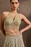 Buy Tarun Tahiliani Gold Pearls, Crystals, Brooches Jewelled Embellished Belt Online at Aza Fashions Buy_Tarun Tahiliani_Gold Pearls, Crystals, Brooches Jewelled Embellished Belt _Online_at_Aza_Fashions