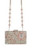 Tarun Tahiliani Multi Color Embroidery, Beads, Stones, Rhinestones Mosaic Sling Clutch Bag at Aza Fashions Tarun Tahiliani_Multi Color Embroidery, Beads, Stones, Rhinestones Mosaic Sling Clutch Bag _at_Aza_Fashions