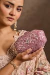 Buy Tarun Tahiliani Blush Sequins, Stones, Chains Embroidered Octagonal Clutch Online at Aza Fashions Buy_Tarun Tahiliani_Blush Sequins, Stones, Chains Embroidered Octagonal Clutch _Online_at_Aza_Fashions