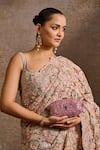 Buy Tarun Tahiliani Blush Sequins, Stones, Chains Embroidered Octagonal Clutch at Aza Fashions Buy_Tarun Tahiliani_Blush Sequins, Stones, Chains Embroidered Octagonal Clutch _at_Aza_Fashions