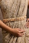 Tarun Tahiliani Gold Crystals, Beads, Pearls, Embroidery Jewelled Hand Belt Online at Aza Fashions Tarun Tahiliani_Gold Crystals, Beads, Pearls, Embroidery Jewelled Hand Belt _Online_at_Aza_Fashions