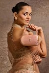 Buy Tarun Tahiliani Pink Beads, Stones, Tassels Embellished Floral Brocade Clutch Bag at Aza Fashions Buy_Tarun Tahiliani_Pink Beads, Stones, Tassels Embellished Floral Brocade Clutch Bag _at_Aza_Fashions
