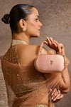 Buy Tarun Tahiliani Pink Beads, Stones, Tassels Embellished Floral Brocade Clutch Bag Online at Aza Fashions Buy_Tarun Tahiliani_Pink Beads, Stones, Tassels Embellished Floral Brocade Clutch Bag _Online_at_Aza_Fashions
