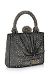 Buy Tarun Tahiliani Black Rhinestones, Beads Draped Foil Jersey Embellished Clutch Bag Online at Aza Fashions Buy_Tarun Tahiliani_Black Rhinestones, Beads Draped Foil Jersey Embellished Clutch Bag _Online_at_Aza_Fashions