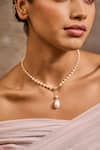 Buy Tarun Tahiliani Gold Plated Pearl Chain Choker at Aza Fashions Buy_Tarun Tahiliani_Gold Plated Pearl Chain Choker _at_Aza_Fashions
