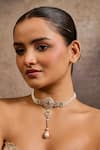 Buy Tarun Tahiliani Gold Plated Pearl Pendant Drop Embellished Choker at Aza Fashions Buy_Tarun Tahiliani_Gold Plated Pearl Pendant Drop Embellished Choker _at_Aza_Fashions