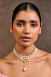 Buy Tarun Tahiliani Gold Plated Pearl And Zircon Multi Layered Choker Necklace at Aza Fashions Buy_Tarun Tahiliani_Gold Plated Pearl And Zircon Multi Layered Choker Necklace _at_Aza_Fashions