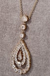 Buy Tarun Tahiliani Gold Plated Embellished Pear Pendant Drop Lariat Necklace Online at Aza Fashions Buy_Tarun Tahiliani_Gold Plated Embellished Pear Pendant Drop Lariat Necklace _Online_at_Aza_Fashions
