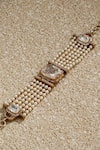 Buy Tarun Tahiliani Gold Plated Pearls, Diamonds, Stones, Crystals Handcrafted Embellished Bracelet Online at Aza Fashions Buy_Tarun Tahiliani_Gold Plated Pearls, Diamonds, Stones, Crystals Handcrafted Embellished Bracelet _Online_at_Aza_Fashions