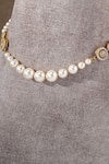 Tarun Tahiliani Gold Plated Pearl Studded Sleek Gulluband Choker Online at Aza Fashions Tarun Tahiliani_Gold Plated Pearl Studded Sleek Gulluband Choker _Online_at_Aza_Fashions