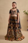 Buy Kalista Black Viscose, Silk, Net Embroidery, Sequins, Naaz Floral Pattern Lehenga Set at Aza Fashions Buy_Kalista_Black Viscose, Silk, Net Embroidery, Sequins, Naaz Floral Pattern Lehenga Set _at_Aza_Fashions