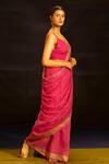 Buy Banana Labs Pink Kota Doria Metallic Thread Woven Saree Online at Aza Fashions Buy_Banana Labs_Pink Kota Doria Metallic Thread Woven Saree _Online_at_Aza_Fashions