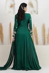 Shop_BAIDEHI_Green Bemberg, Silk, Organza Embroidery, Beads, Pearls, Dabka Anarkali Set 