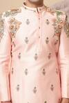 Buy_Soniya G_Pink Chanderi Silk Embroidery, Beads, Sequins Kurta Set 