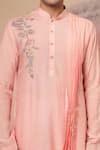 Buy_Soniya G_Pink Muslin Embroidery Cowl Kurta Set 