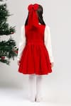 Shop_The Pony & Peony Co._Red Velvet Bows And White Dress _at_Aza_Fashions